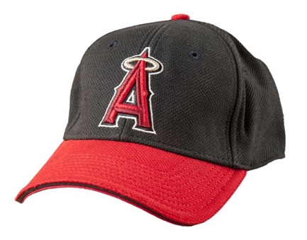 2012 Mike Trout Game Worn Anaheim Angels Rookie Batting Practice Cap (Angels LOA)